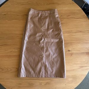 90’s Style Faux Leather Skirt